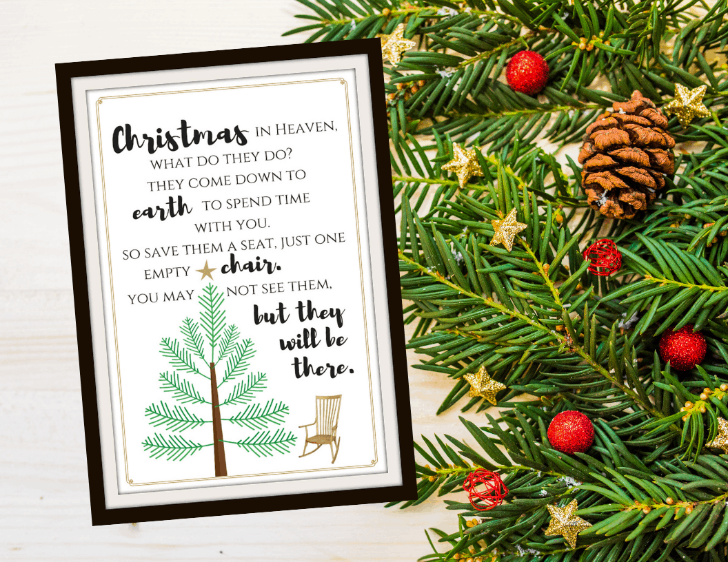 free christmas in heaven printable you will love - simply september